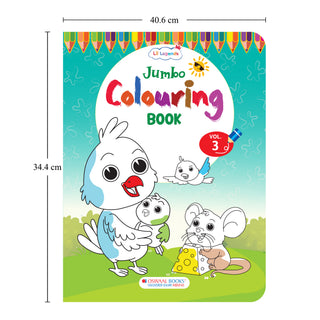 Lil Legends Jumbo Colouring Book Vol 3 for Kids | Bold Outlines and Fun Designs | Nature, Animals and Fun Scenes | Big Size Colouring Activity Book | For Toddlers/LKG/UKG | Age 5+