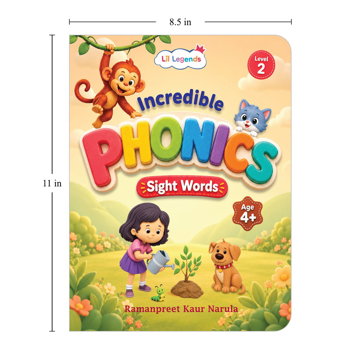 Lil Legends Incredible Phonics Level 2 Sight Words Book | High Frequency Words and Reading Practice | Vocabulary and Activity Book | Age 4+