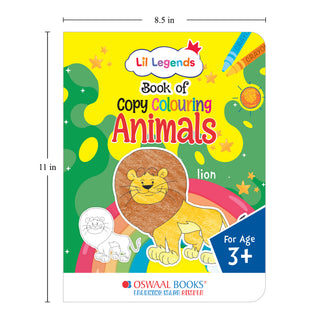 Lil Legends Set Of 10 Copy Colouring Books for Kids | Boxset of 10 Books | Alphabet, Numbers, Shapes and More | Fun Activities and Vocabulary Booster | For Nursery/LKG/UKGF | Age 3+