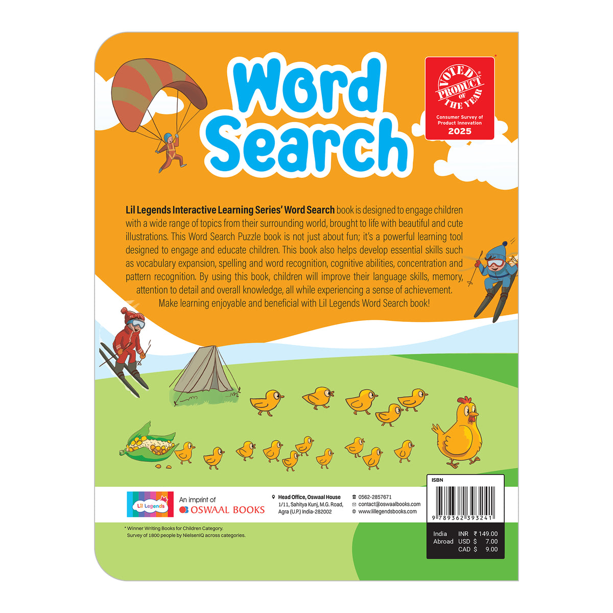 Lil Legends Word Search Puzzle Book for Kids Age 4+ Years - Interactive Learning Activity Book | Fun & Educational Puzzles to Boost Vocabulary, Spelling & Focus | Brain Games for Children