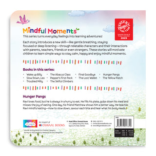 Lil Legends Mindful Moments Series - Hunger Pangs, Eating Mindfully | Picture Story Book for Kids | Illustrated Stories to Build Self-Control and Emotional Learning | Age 5+