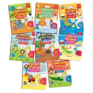 Lil Legends Complete Handwriting Journey | 8 Books | Lines and Patterns to Cursive | Uppercase, Lowercase and Number Tracing | India's First Pre-Writing Programme | Age 2+