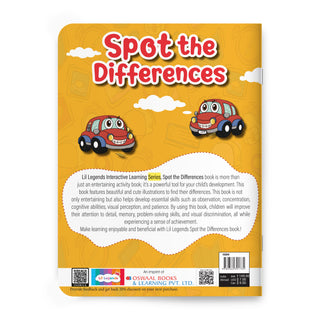 Lil Legends Spot the Difference Book for Kids Age 4+ Years - Interactive Learning Activity Book | Fun Puzzles to Boost Observation, Concentration & Critical Thinking | Brain Games for Children