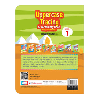 Lil Legends Writing Books Uppercase Tracing and Vocabulary Book Level 1 for Kids | India's First Pre-writing Program | Workbook with Smart Dot Guidance | For Nursery/LKG/UKG | Age 3+