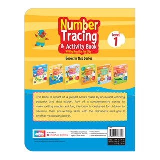 Lil Legends Writing Books Number Tracing and Activity Book Level 1 for Kids | Number Recognition and Fun Activities| Workbook with Smart Dot Guidance | For Nursery/LKG/UKG | Age 2-4