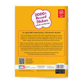 Lil Legends Reward Stickers Book, Little Rewards Big Smile 2000+ Motivational Stickers | Perfectly Curated for Teachers and Parents | Stars, Smileys and Praise Stickers | For School and Home