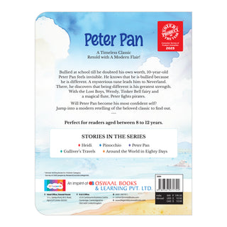 Lil Legends Peter Pan, A Timeless Classic Retold with a Modern Flair | Illustrated Story Book | Vocabulary, Imagination and Value Booster Story For Young Readers | For Age 7+