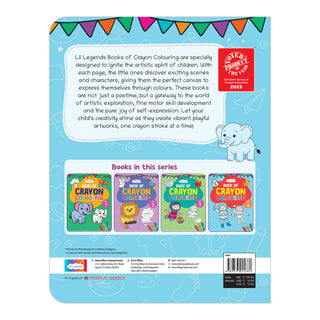 Lil Legends Book Of Crayon Colouring Vol 4 for Kids | Animals, Birds and Surrounding World | Boosts Focus, Creativity and Patience | Fun Activity Book | For UKG/Class 1/Class 2 | Age 4+