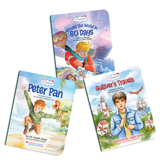 Lil Legends Timeless Classics Re-Imagined for Today | Set of 3 Books | Peter Pan, Gulliver's Travels and More | Vocabulary, Imagination and Value Booster Stories | For Age 7+