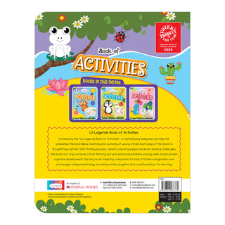 Lil Legends Book of Activities for Kids Age 3+ | Fun Learning Workbook with Tracing, Colouring, Matching and Puzzles | Early Learning Activity Book | For Toddlers/Nursery/LKG/UKG