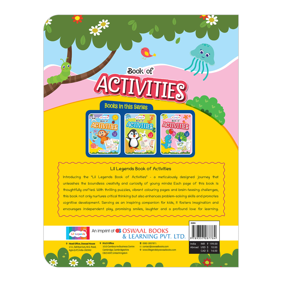 Lil Legends Book of Activities for Age 5+ | Fun Learning Workbook with Writing, Colouring, Phonics, Maths, Puzzles and More | Early Learning Activity Book | For Nursery/Kindergarten