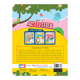 Lil Legends Book of Activities for Age 5+ | Fun Learning Workbook with Writing, Colouring, Phonics, Maths, Puzzles and More | Early Learning Activity Book | For Nursery/Kindergarten