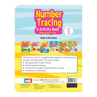 Lil Legends Writing Books Number Tracing and Activity Book Level 2 for Kids | Step-by-Step Writing Practice | Counting, Fun Activities and Early Maths Workbook | For LKG/UKG | Age 3+