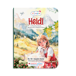 Lil Legends Timeless Classics Re-Imagined for Today | Set of 2 Illustrated Story Books | Heidi and Gulliver's Travels | Vocabulary, Imagination and Value Booster Stories | For Age 7+