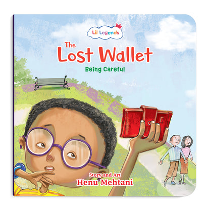 Lil Legends Mindful Moments Series - The Lost Wallet, Being Careful | Colourful Picture Story Book for Kids | Illustrated Stories to Build Self-Control and Emotional Learning | Age 5+