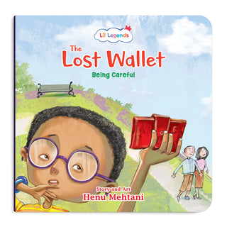 Lil Legends Mindful Moments Series - The Lost Wallet, Being Careful | Colourful Picture Story Book for Kids | Illustrated Stories to Build Self-Control and Emotional Learning | Age 5+