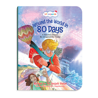 Lil Legends Timeless Classics Re-Imagined for Today | Set of 2 Illustrated Story Books | Heidi and Around the World in 80 Days | Vocabulary, Imagination and Value Booster Stories | For Age 7+