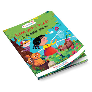 Lil Legends Three Letter Words A Phonic Reader- CVC Phonics Book for Kids | Letter Sounds, Blending and Word Recognition | Early Reading Practice Workbook | For Nursery/LKG/UKG | Age 5+