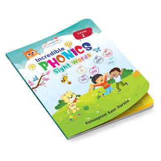 Lil Legends Incredible Phonics Level 1 Sight Words Book for Kids | High Frequency Words and CVC Words | English Reading and Activity Book | For Nursery/LKG | Age 3-5