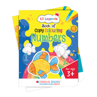Lil Legends Books of Copy Colouring Set of 5 Books for Kids | Transport, Shapes, Numbers, Clothes and Birds | Fun Activities and Vocabulary Booster | For LKG/UKG | Age 3+