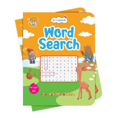 Lil Legends Word Search Puzzle Book for Kids Age 4+ Years - Interactive Learning Activity Book | Fun & Educational Puzzles to Boost Vocabulary, Spelling & Focus | Brain Games for Children