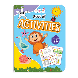 Lil Legends Book of Activities for Kids Age 3+ | Fun Learning Workbook with Tracing, Colouring, Matching and Puzzles | Early Learning Activity Book | For Toddlers/Nursery/LKG/UKG
