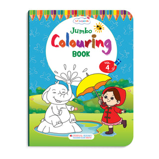 Lil Legends Jumbo Colouring Book Vol 4 for Kids | Bold Outlines and Fun Designs | Transport, Toys and Outdoor Scenes | Big Size Colouring Activity Book | For UKG/Class 1 | Age 5+