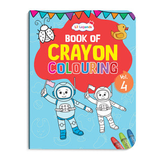 Lil Legends Book Of Crayon Colouring Vol 4 for Kids | Animals, Birds and Surrounding World | Boosts Focus, Creativity and Patience | Fun Activity Book | For UKG/Class 1/Class 2 | Age 4+