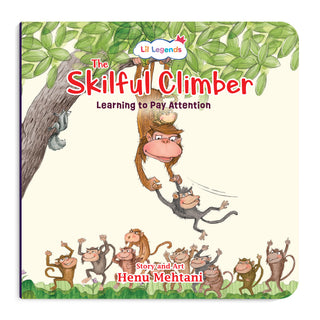Lil Legends Mindful Moments Series - Skilful Climbers, Learning to Pay Attention | Picture Story Book for Kids | Illustrated Stories to Build Self-Control and Emotional Learning | Age 5+