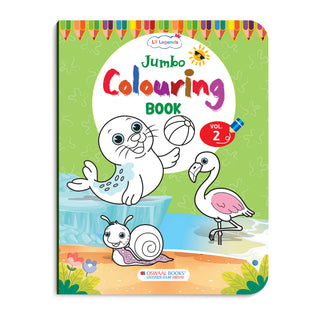 Lil Legends Jumbo Colouring Book Vol 2 for Kids | Bold Outlines and Fun Designs | Animals, Birds and Nature Scenes | Big Size Colouring Activity Book | For Toddlers/LKG/UKG | Age 4+