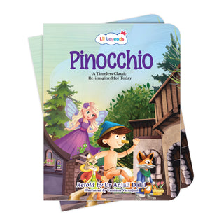 Lil Legends Pinocchio, A Timeless Classic Re-Imagined for Today | Illustrated Story Book | Vocabulary, Imagination and Value Booster Story For Young Readers | For Age 7+