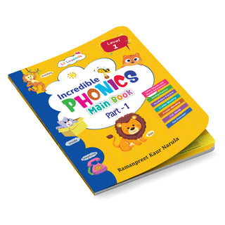 Lil Legends Incredible Phonics Level 1 Part 1 Main Book for Kids | Letter Sounds, Tracing, Writing and Fun Activities | Beginner Phonics Workbook | For Nursery/LKG | Age 3-5