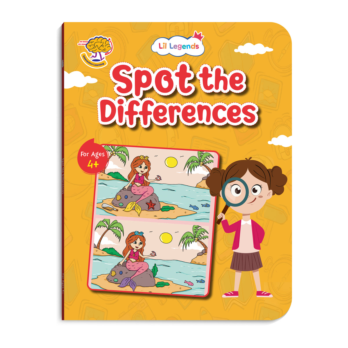 Lil Legends Interactive Learning Activity Books, Set of 2 for Kids Age 4+ Years | Spot the Differences and Word Search Puzzles | Brain Games to Boost Vocabulary and Observation