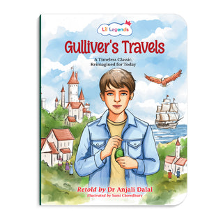 Lil Legends Timeless Classics Re-Imagined for Today Set of 2 Illustrated Story Books | Peter Pan and Gulliver's Travels | Vocabulary, Imagination and Value Booster Stories For Young Readers | For Age 7+