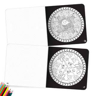 Lil Legends Let's Colour Set of 2 Colouring Books | Toys and Oceans | Travel-Friendly Hardboard Support | Boosts Focus and Creativity | For UKG/Primary | Age 4+