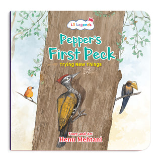 Lil Legends Mindful Moments Series - Pepper's First Peck, Trying New Things | Picture Story Book for Kids | Illustrated Stories to Build Self-Control and Emotional Learning | Age 5+