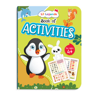 Lil Legends Books of Activities for Age 3+, 4+ and 5+ | Set of 3 Books | Puzzles, reasoning, Colouring, Counting, Matching and More | Early Learning Workbook | For UKG/Class 1