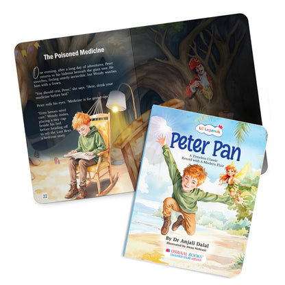 Lil Legends Timeless Classics Re-Imagined for Today | Set of 3 Story Books | Pinocchio, Peter Pan and More | Vocabulary, Imagination and Value Booster Stories | For Age 7+