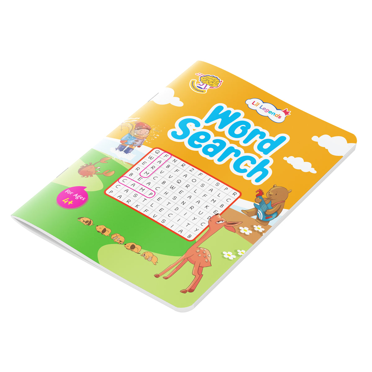 Lil Legends Word Search Puzzle Book for Kids Age 4+ Years - Interactive Learning Activity Book | Fun & Educational Puzzles to Boost Vocabulary, Spelling & Focus | Brain Games for Children