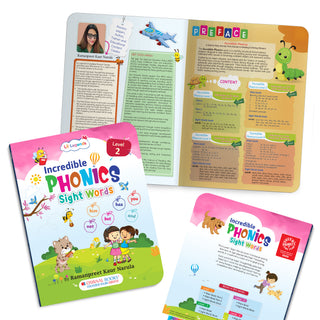 Lil Legends Incredible Phonics Level 2 Sight Words Book for Kids | High Frequency Words and Reading Practice | Vocabulary and Activity Book | For UKG and Class 1 | Age 4-6