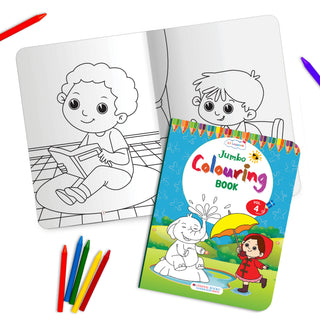 Lil Legends Jumbo Colouring Book Vol 4 for Kids | Bold Outlines and Fun Designs | Transport, Toys and Outdoor Scenes | Big Size Colouring Activity Book | For UKG/Class 1 | Age 5+
