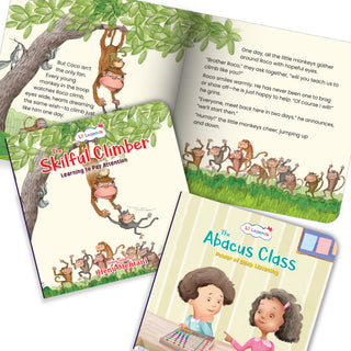 Lil Legends Mindful Moments Series - Wake Up Billy, Skilful Climbers and The Abacus Class | Set of 3 Books for Kids | Illustrated Stories to Build Concentration and Attention | Age 5+
