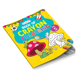 Lil Legends Book Of Crayon Colouring for Kids | Builds Focus, Creativity and Colour Recognition | Colouring Activity Book with Detailed Designs | For LKG/UKG | Age 4+