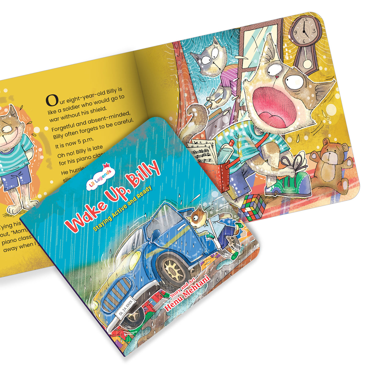 Lil Legends Mindful Moments Series - Wake Up, Billy, Staying Active And Ready | Colourful Picture Story Book for Kids | Illustrated Stories to Build Self-Control and Emotional Learning | Age 5+