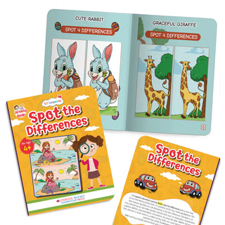 Lil Legends Spot the Difference Book for Kids Age 4+ Years - Interactive Learning Activity Book | Fun Puzzles to Boost Observation, Concentration & Critical Thinking | Brain Games for Children