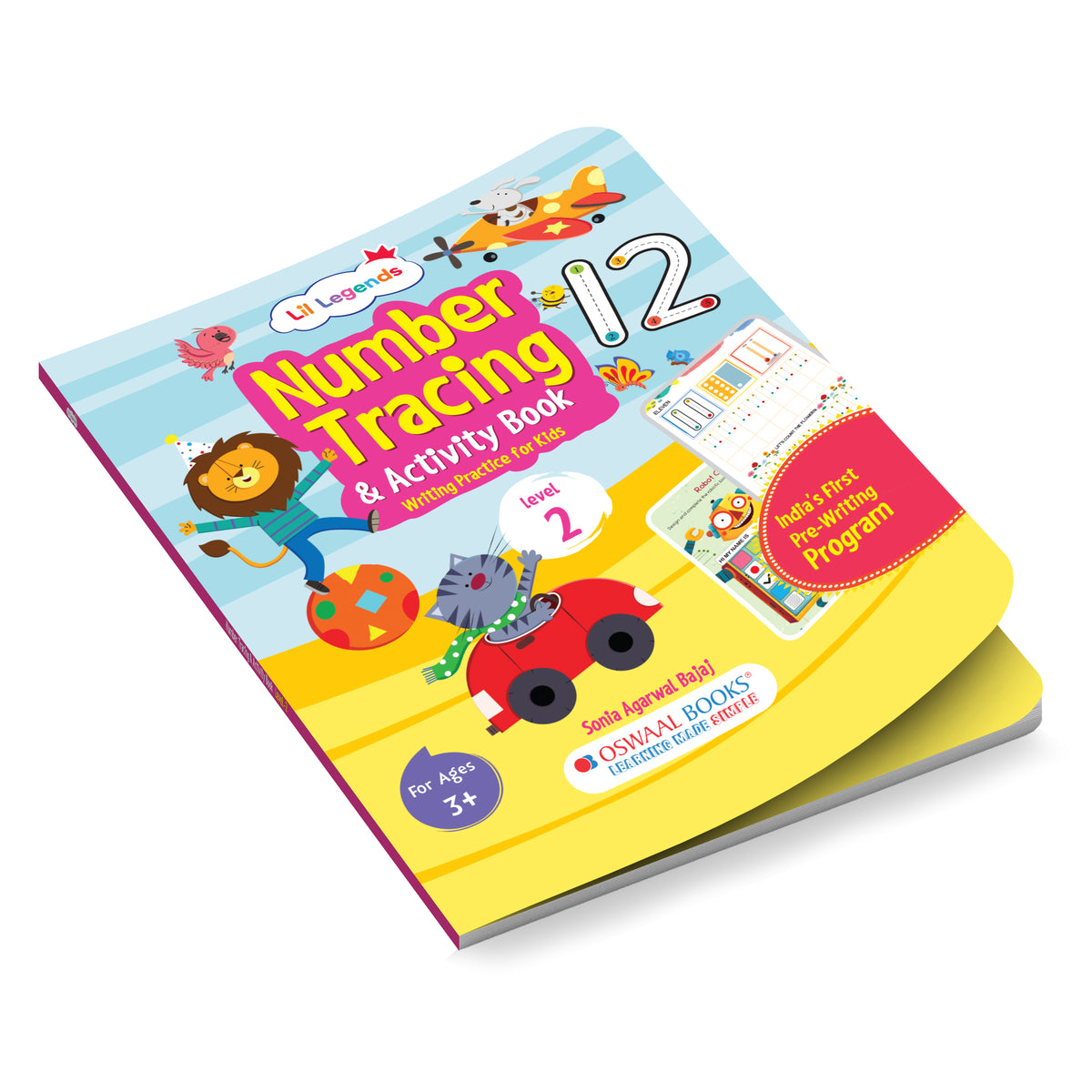 Lil Legends Writing Books Number Tracing and Activity Book Level 2 for Kids | Step-by-Step Writing Practice | Counting, Fun Activities and Early Maths Workbook | For LKG/UKG | Age 3+