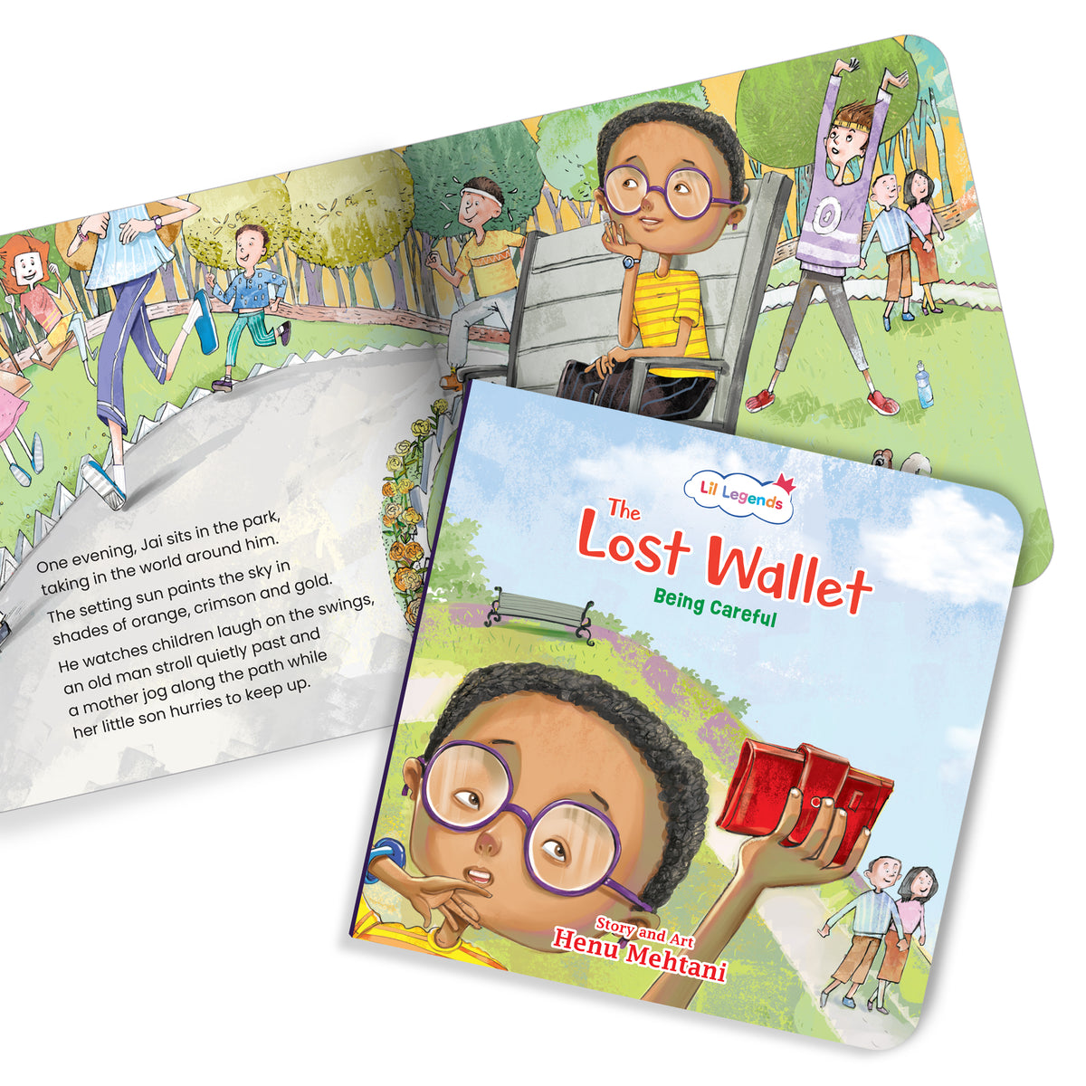Lil Legends Mindful Moments Series - The Lost Wallet, Being Careful | Colourful Picture Story Book for Kids | Illustrated Stories to Build Self-Control and Emotional Learning | Age 5+