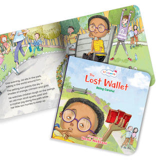 Lil Legends Mindful Moments Series - The Lost Wallet, Being Careful | Colourful Picture Story Book for Kids | Illustrated Stories to Build Self-Control and Emotional Learning | Age 5+