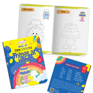 Lil Legends Books Of Copy Colouring Set of 5 Books for Kids | Community Helpers, Festivals, Things at Home and More | Fun Activities and Vocabulary Booster | For LKG/UKG | Age 3+