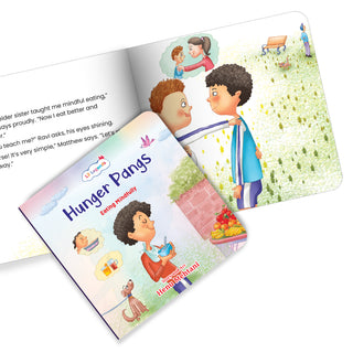 Lil Legends Mindful Moments Series - Hunger Pangs, Eating Mindfully | Picture Story Book for Kids | Illustrated Stories to Build Self-Control and Emotional Learning | Age 5+